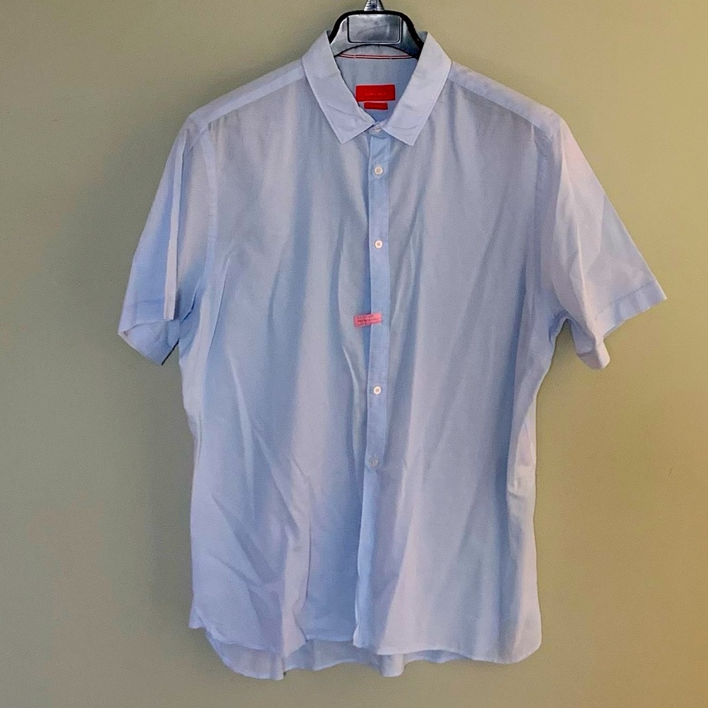 Basic men’s Zara short sleeve shirt slim fit size XL
